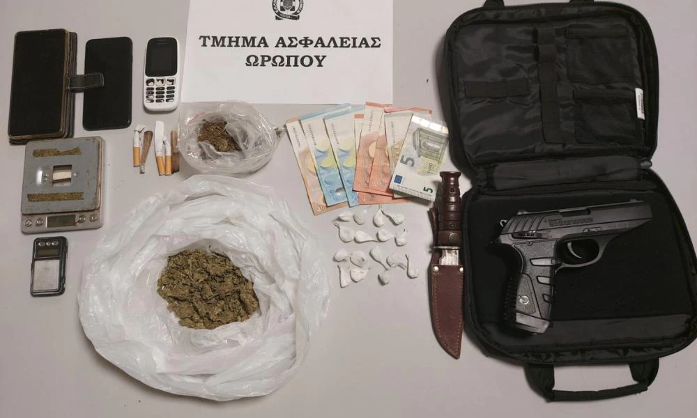 Ωρωπός: Τέσσερις συλλήψεις για τα delivery ναρκωτικών